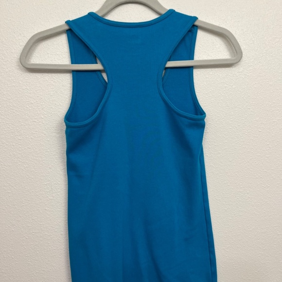 Adidas Blue Ribbed Tank - Picture 2 of 3